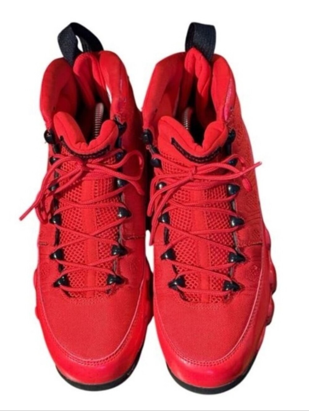 Boy's Air Jordan 9 Retro Chile Red Sneakers - Picture 3 of 8